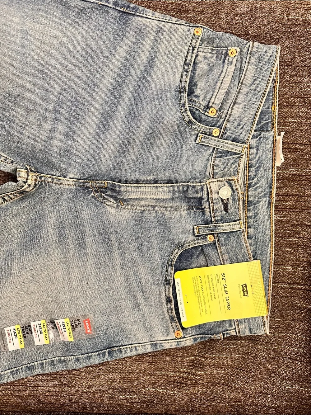 Levi's Men's 512 Slim Taper-Fit Jeans - Light Blue - NEW